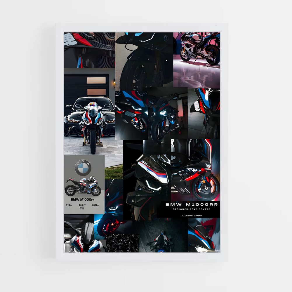 Poster vibrant M rr – affiche BMW Motorrad (vue 3)